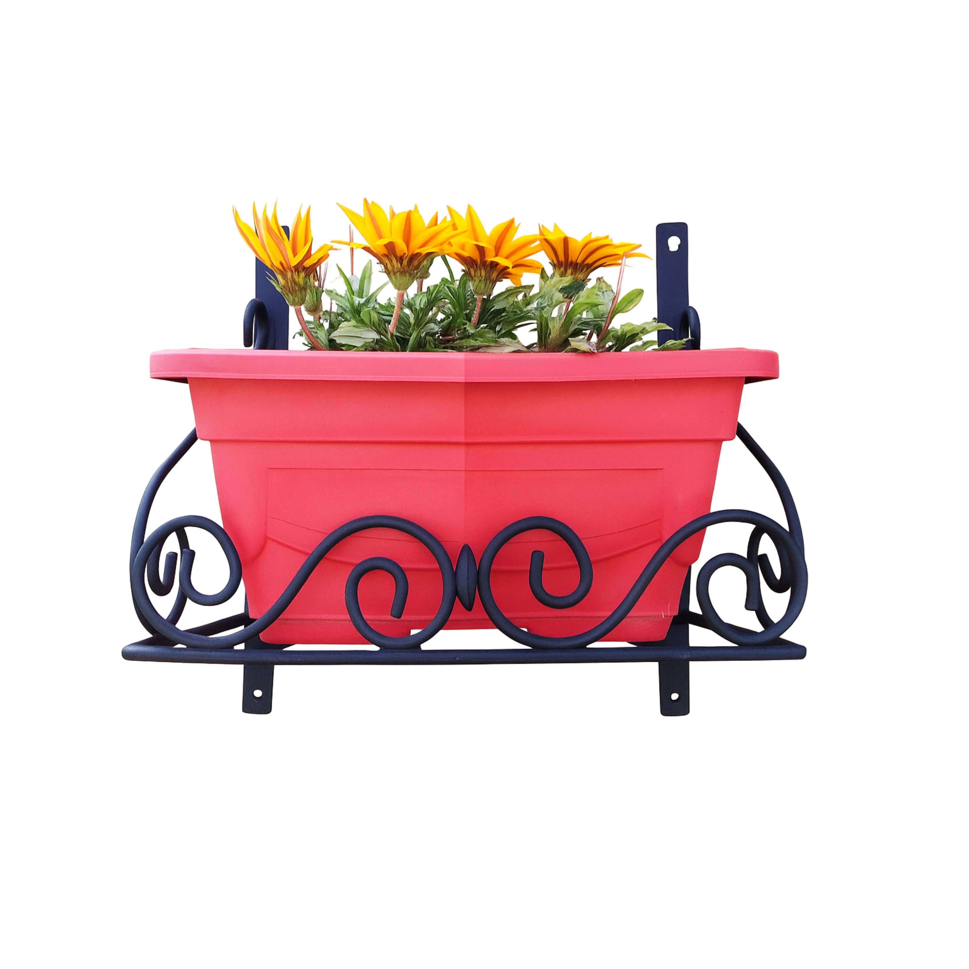 Metal Wall Frame Window Box for Long Pot