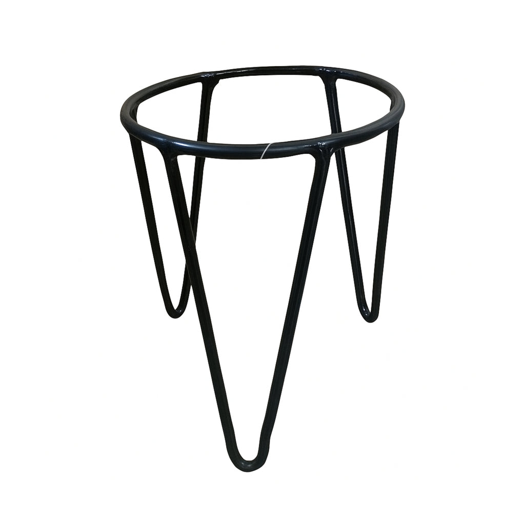 Metal Tripod Pot Stand for 6 inches pot Black Color