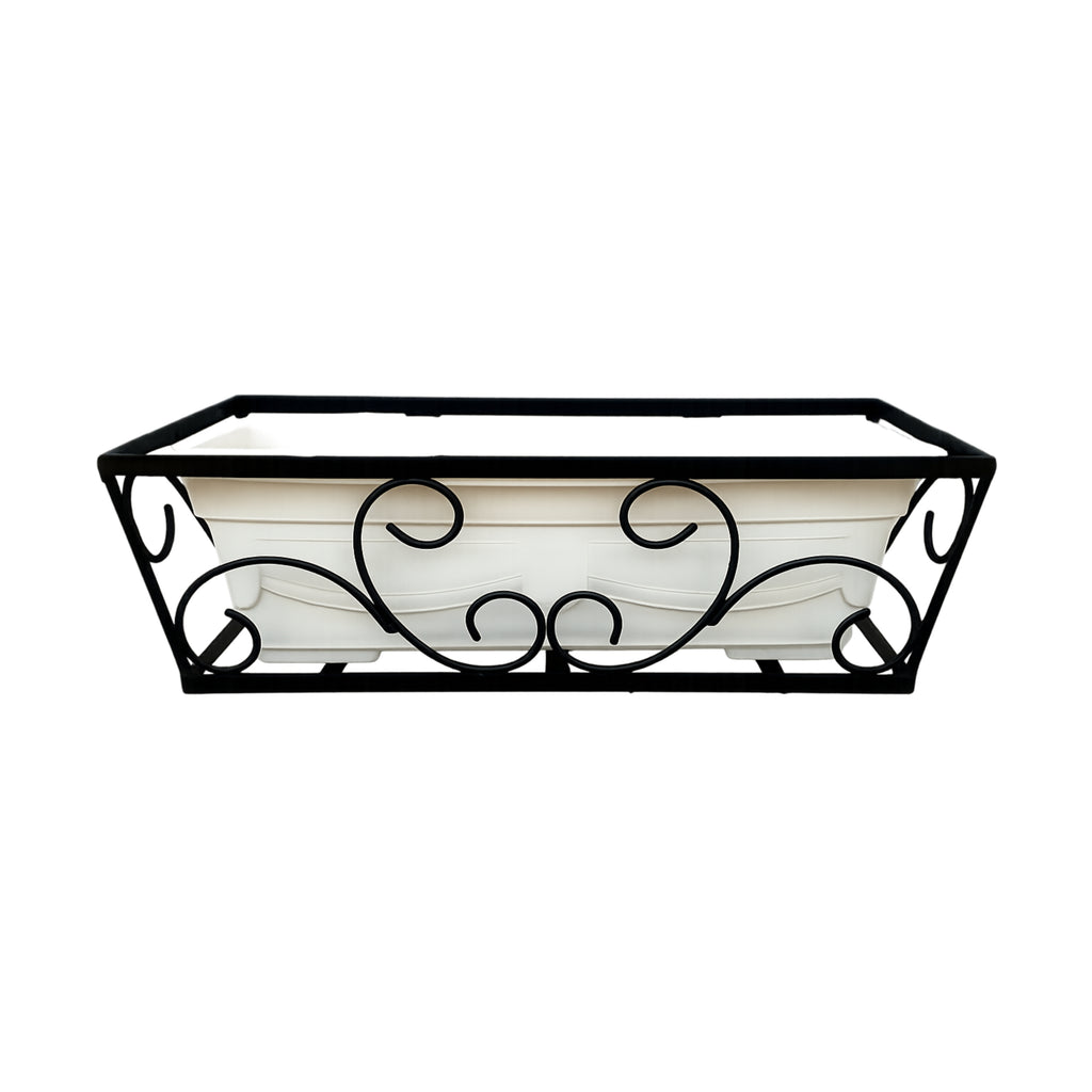 Metal Window Box Victorian Window Box 18 inch (Pot not Included)