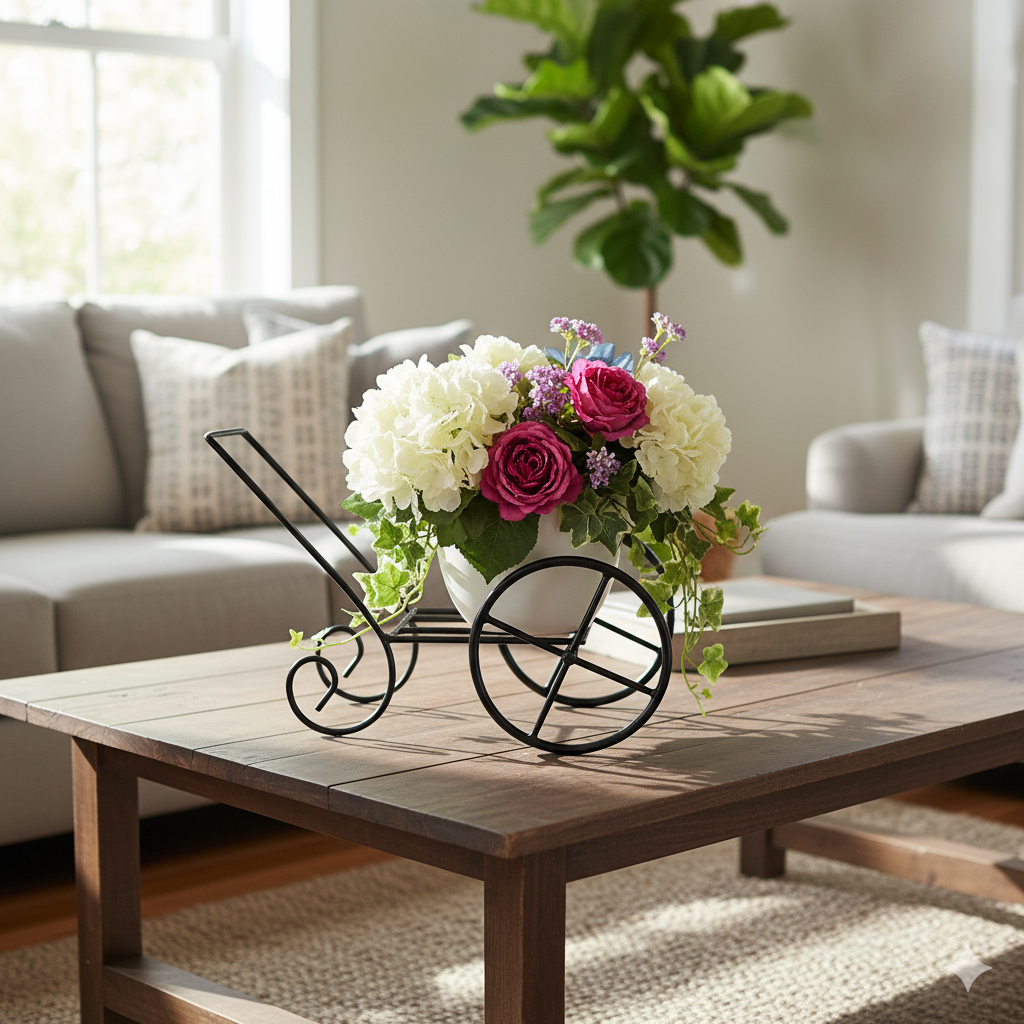 Table Trolly Stand 8 inches for Small Pots